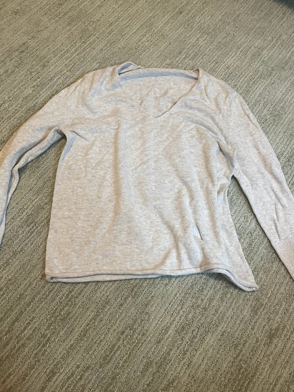 Brandy Long Sleeve Gray Top